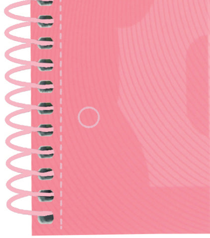 OXFORD Spiralbuch A4+ 400117272 kariert 5mm past.rosa 80 Blatt