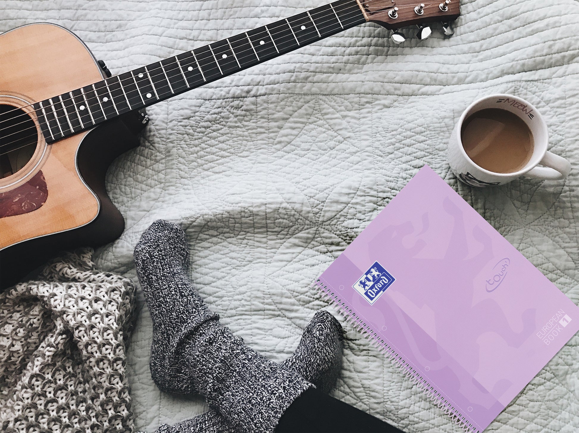 OXFORD Spiralbuch A4+ 400117273 kariert 5mm past.lila 80 Blatt