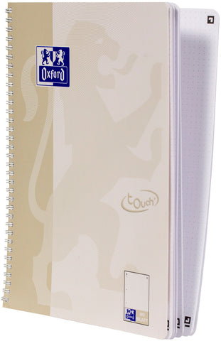 OXFORD Collegeblock TOUCH A4+ 400132395 dotted, light stone 80 Blatt