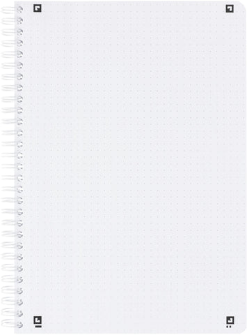 OXFORD Collegeblock TOUCH B5 400132398 dotted, light stone 80 Blatt