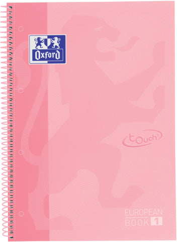 OXFORD Spiralbuch A4+ 400138324 liniert pastellrosa 80 Blatt