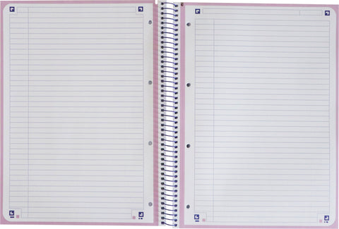 OXFORD Spiralbuch A4+ 400138325 liniert pastelllila 80 Blatt