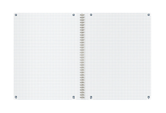 OXFORD Origins Spiralheft 400150007 A4+, kariert 70 Blatt, blau