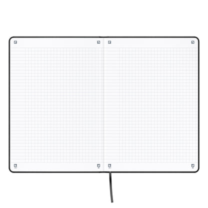 OXFORD Signature Notizbuch 400154944 A5, kariert 80 Blatt, blau