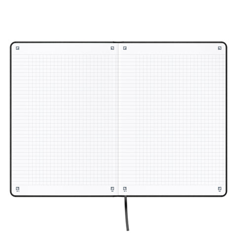 OXFORD Signature Notizbuch 400154944 A5, kariert 80 Blatt, blau