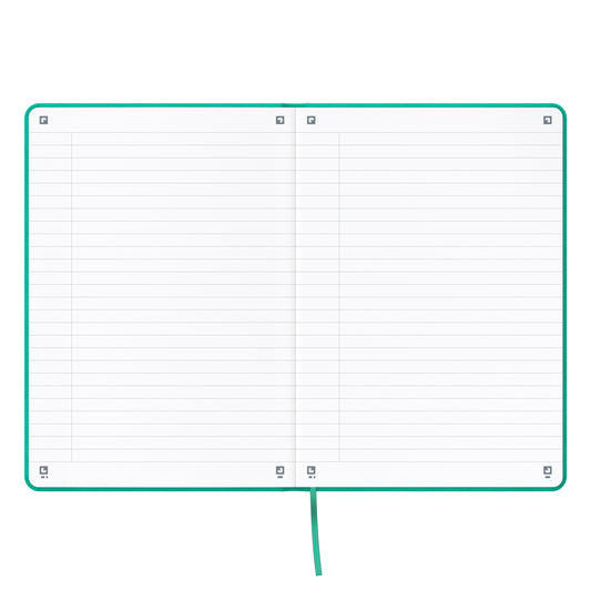 OXFORD Signature Notizbuch 400154947 A5, liniert 80 Blatt, türkis