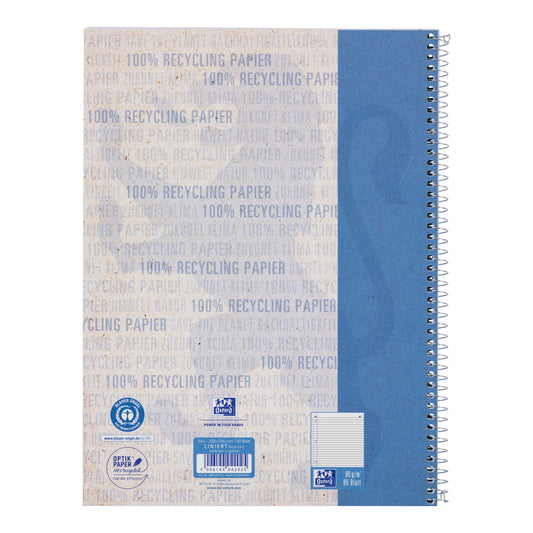 OXFORD Collegeblock Recycling A4 400159370 liniert, 90g 80 Blatt