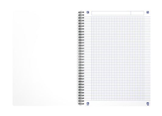 OXFORD My Rec'Up Spiralheft 400166085 A4, kariert 90 Blatt, blau