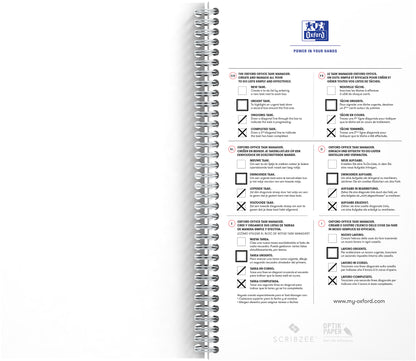 OXFORD Task Manager 141x246mm 400184966 liniert, aqua 115 Blatt