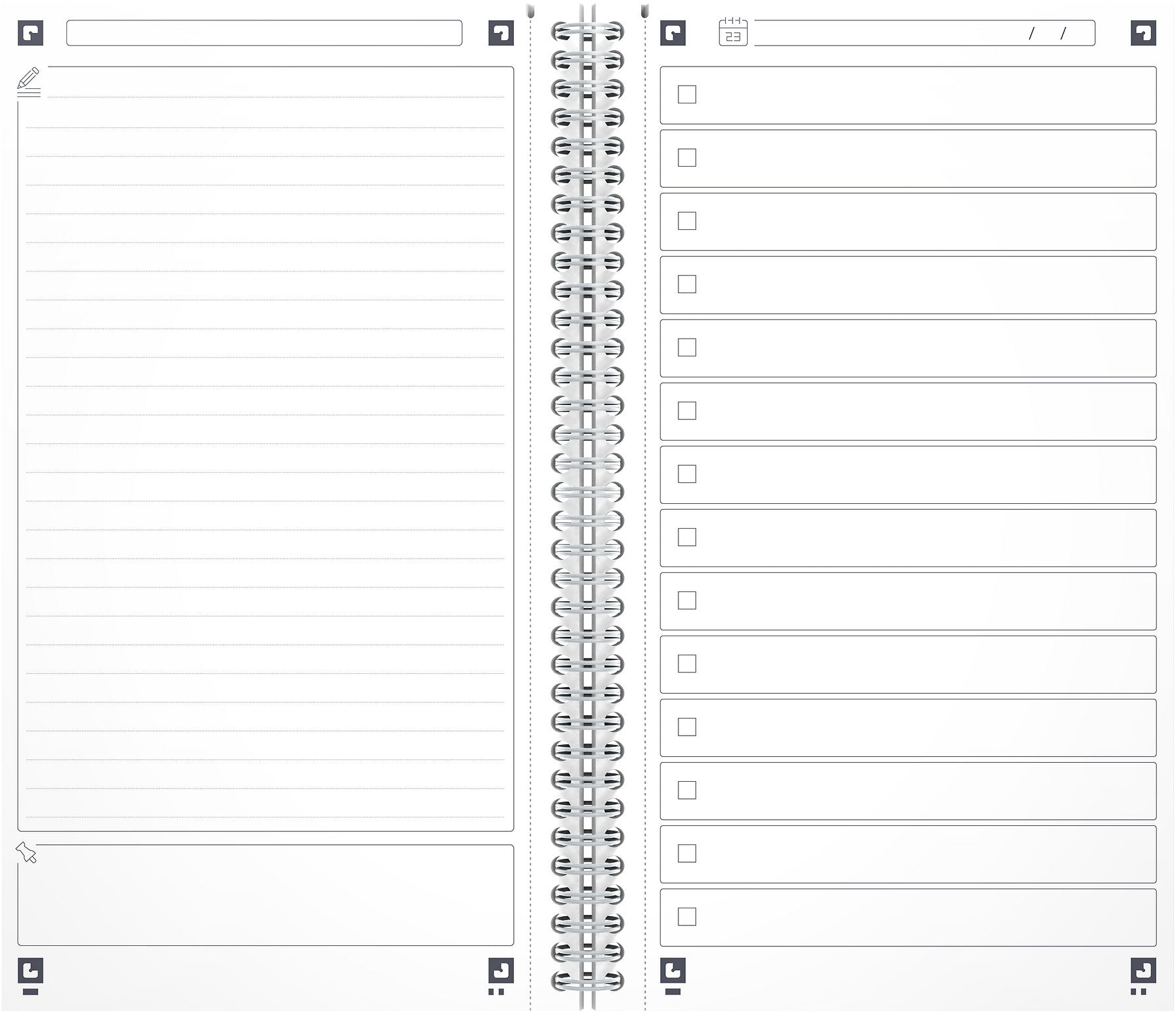 OXFORD Task Manager 141x246mm 400184966 liniert, aqua 115 Blatt