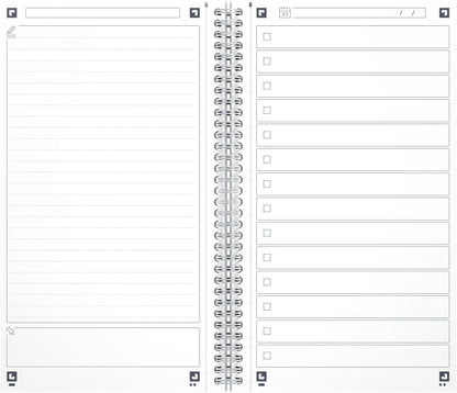 OXFORD Task Manager 141x246mm 400184966 liniert, aqua 115 Blatt