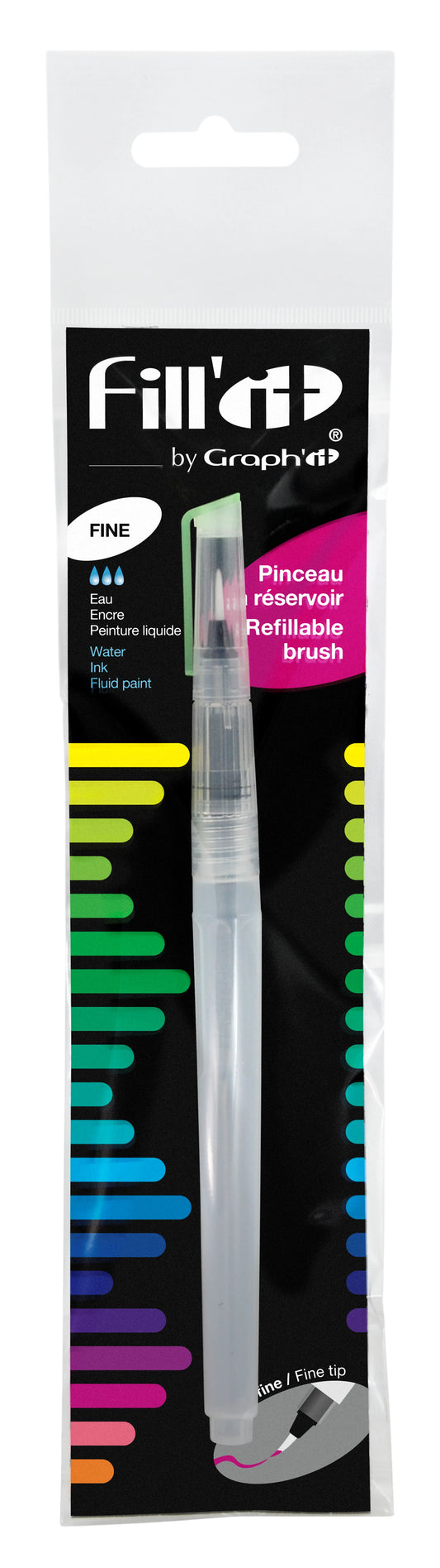 FILL’IT PINCEAU A RESERVOIR RECHARGEABLE POINTE FINE