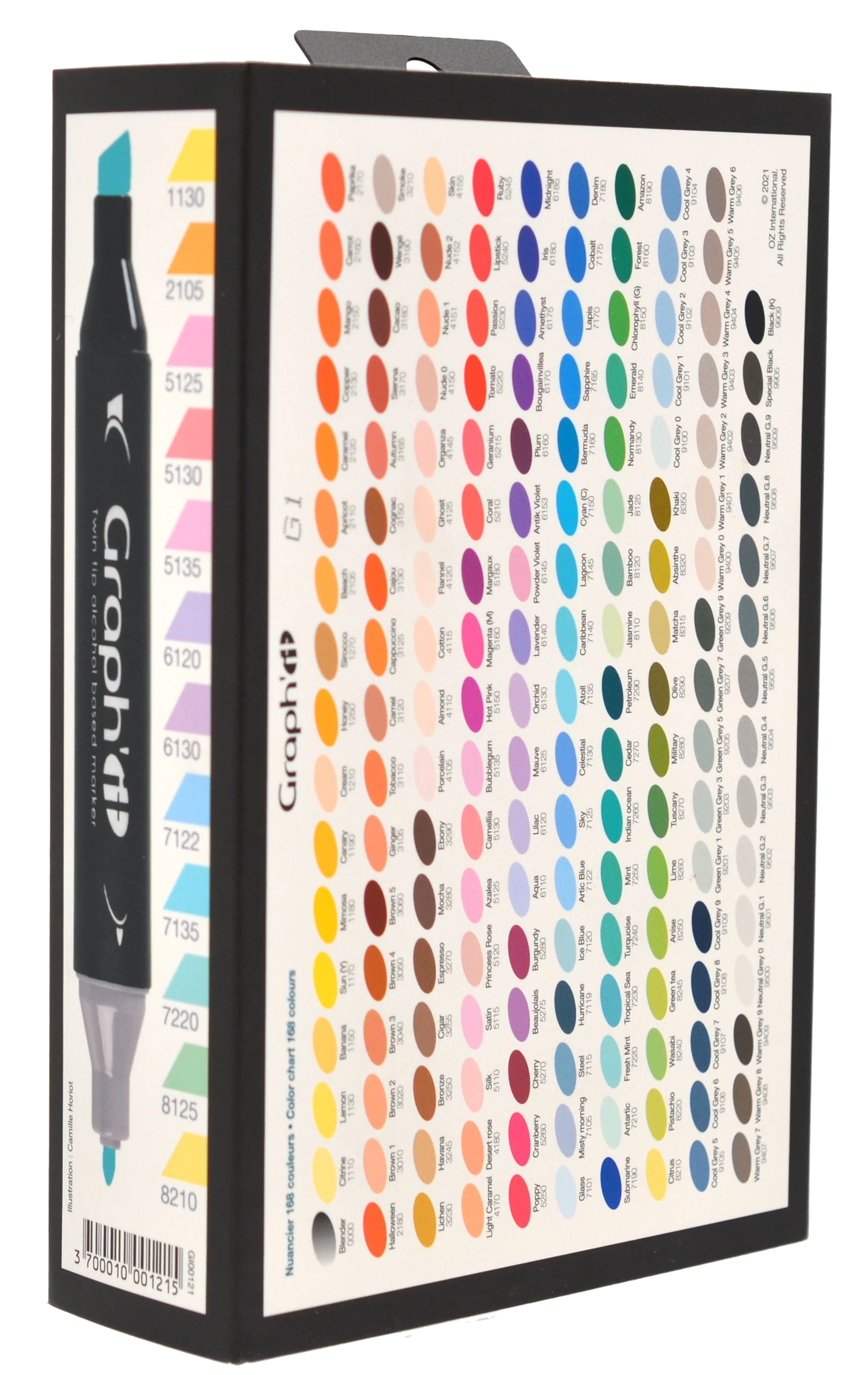 GRAPH'IT SET 12 MARQUEURS KAWAII