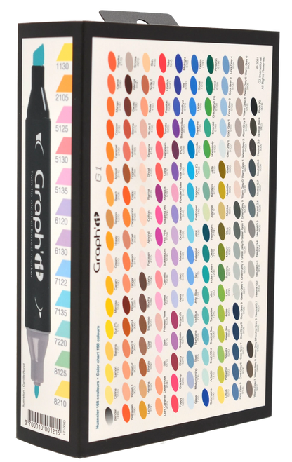 GRAPH'IT SET 12 MARQUEURS KAWAII