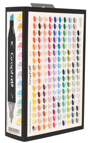 GRAPH'IT SET 12 MARQUEURS KAWAII