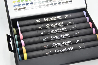 GRAPH'IT SET 12 MARQUEURS KAWAII