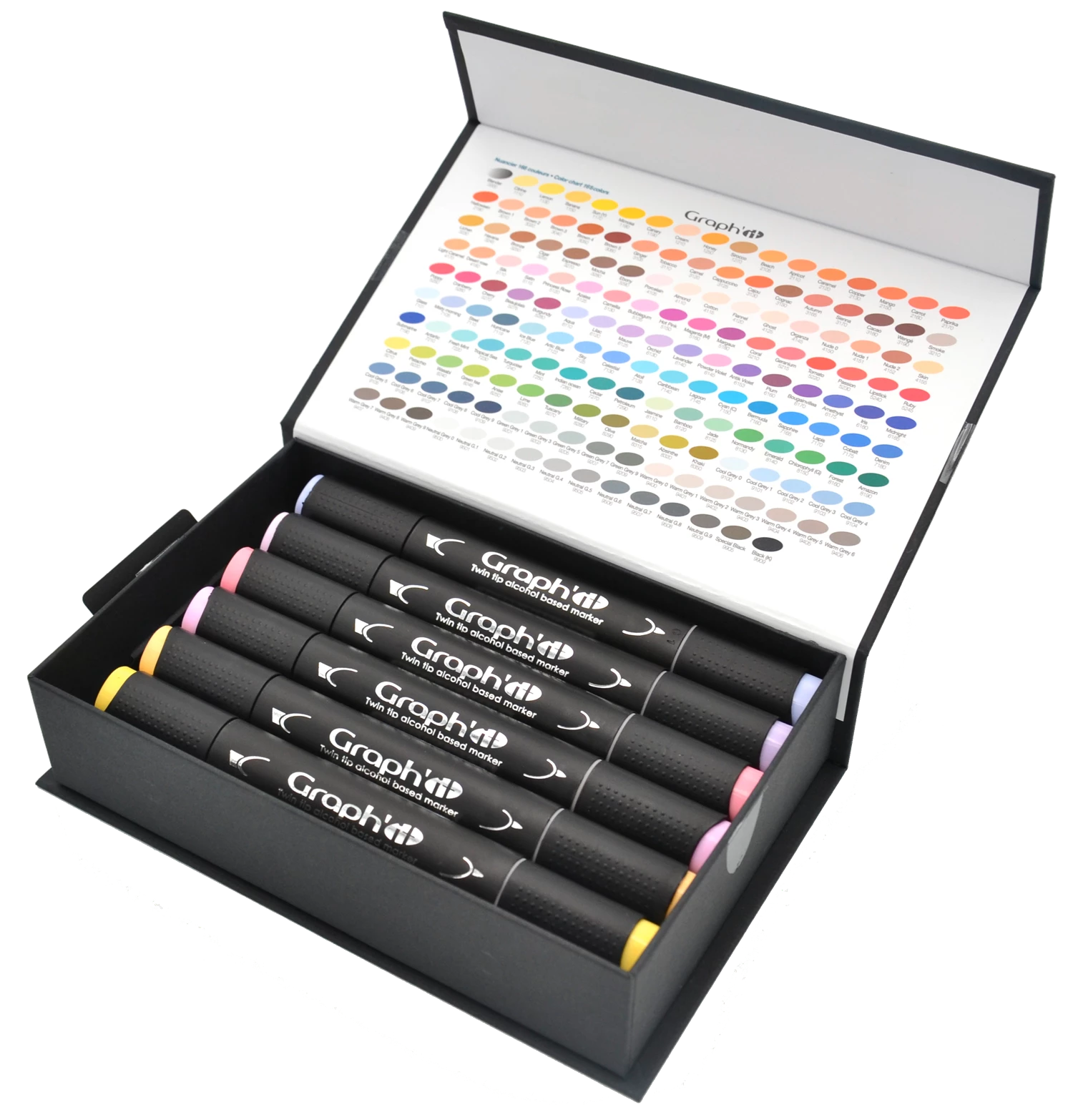 GRAPH'IT SET 12 MARQUEURS KAWAII