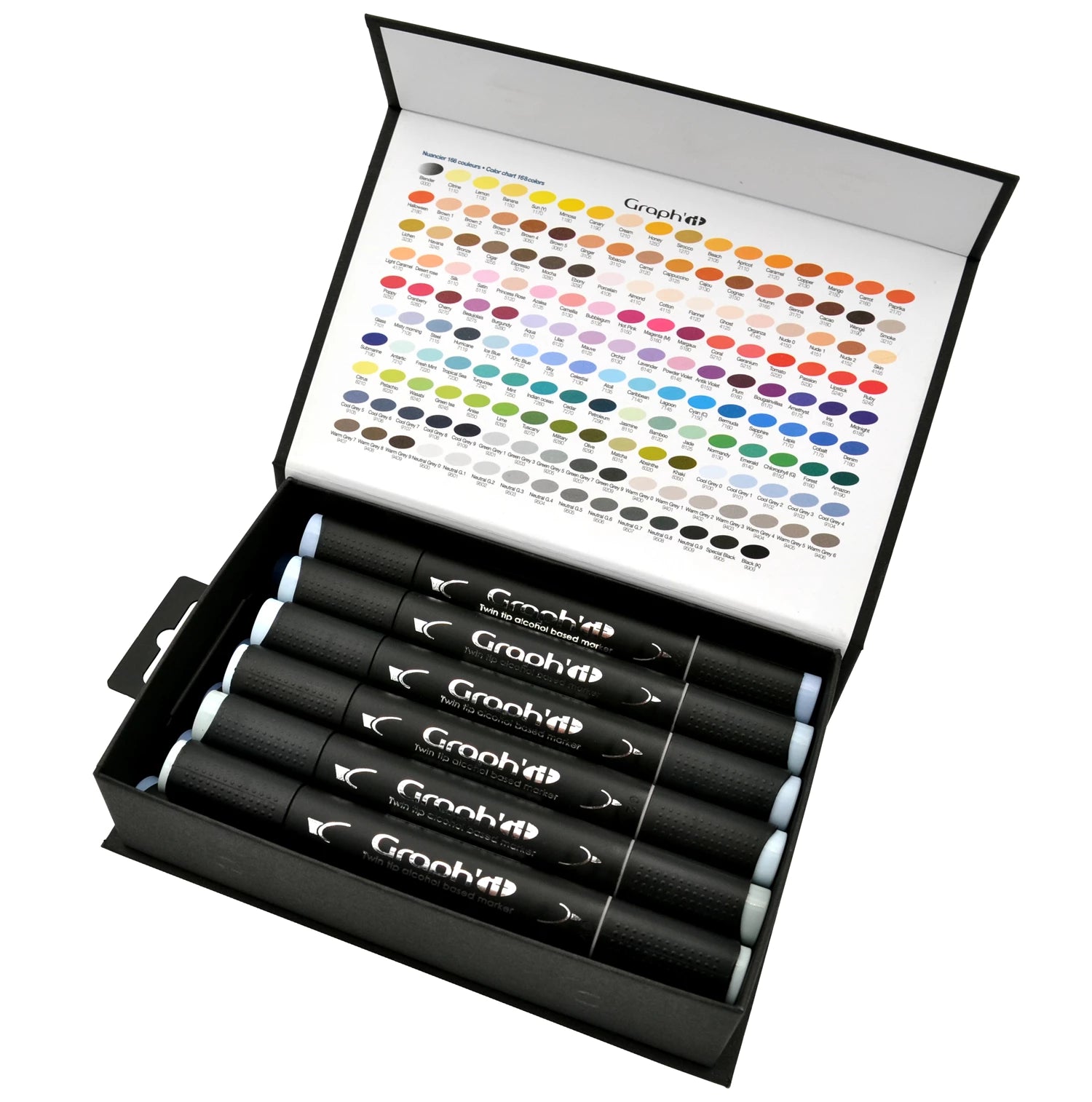 GRAPH'IT SET 12 MARQUEURS COOL GREYS