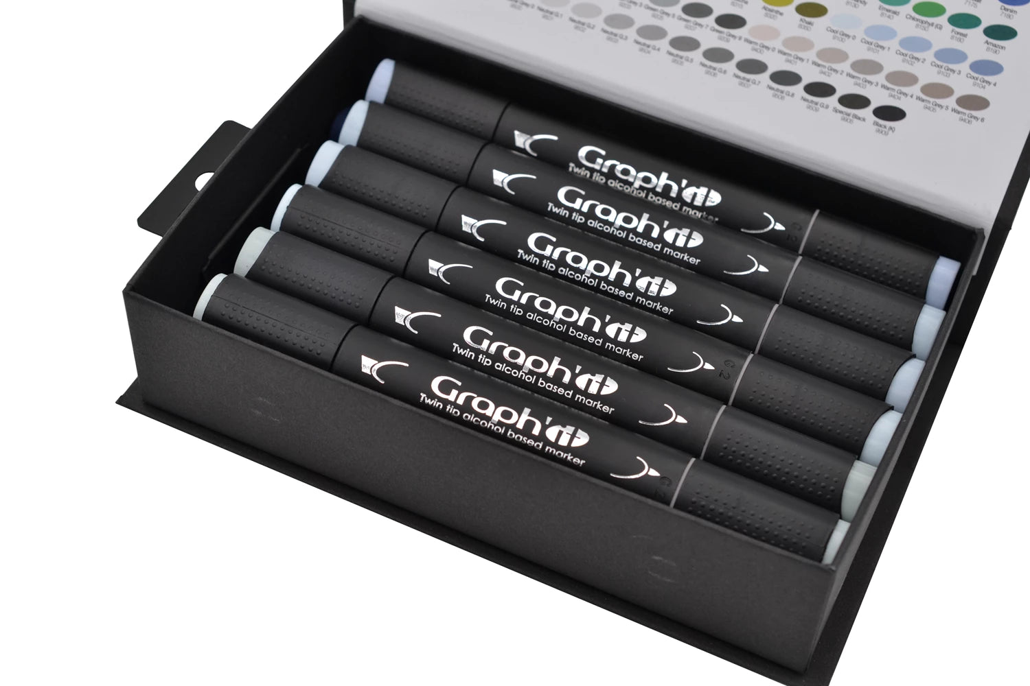 GRAPH'IT SET 12 MARQUEURS COOL GREYS