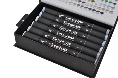 GRAPH'IT SET 12 MARQUEURS COOL GREYS