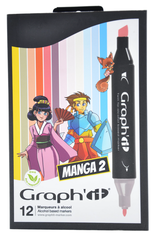 GRAPH'IT SET 12 MARQUEURS MANGA 2