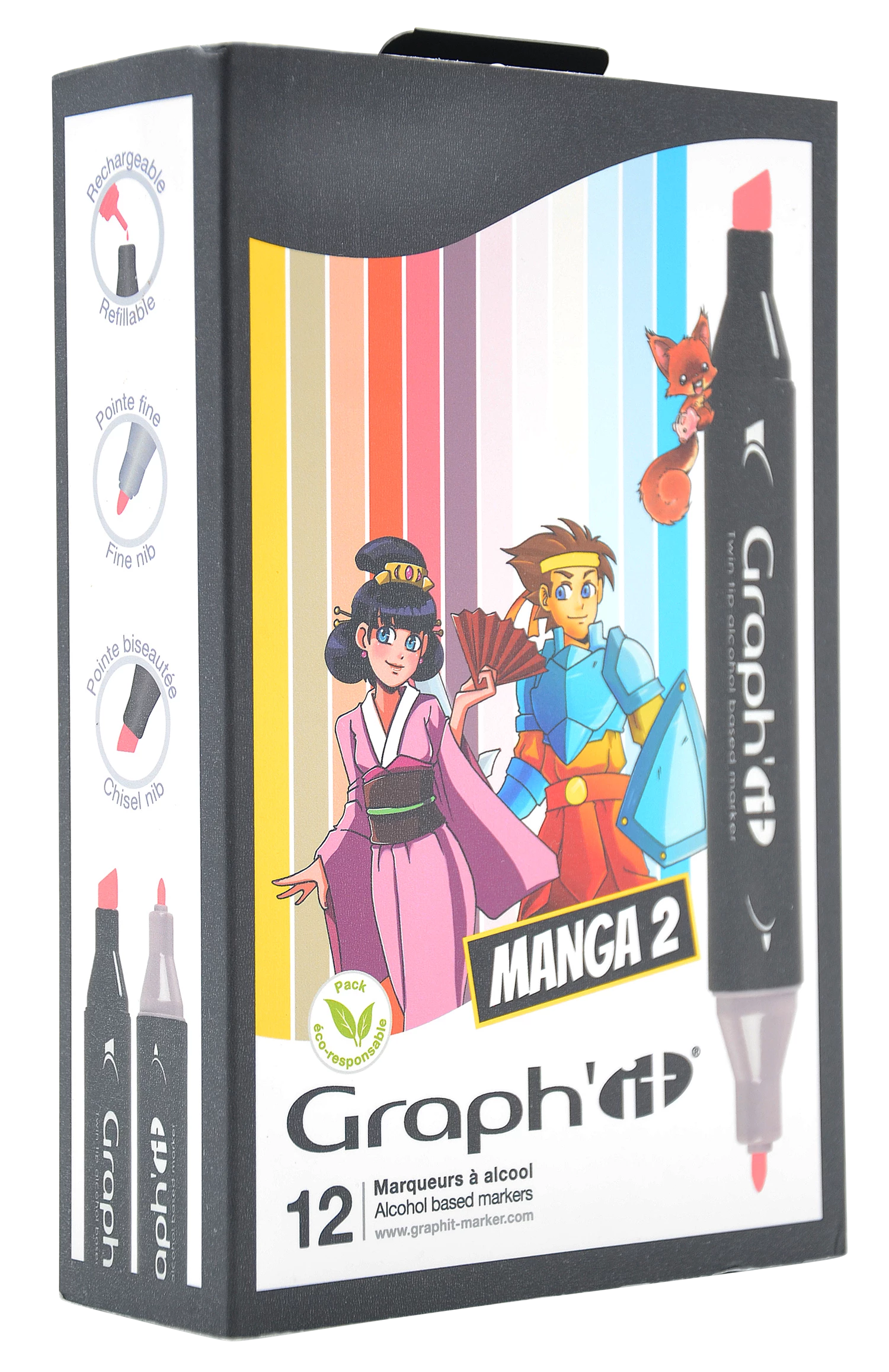 GRAPH'IT SET 12 MARQUEURS MANGA 2