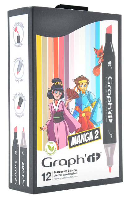 GRAPH'IT SET 12 MARQUEURS MANGA 2