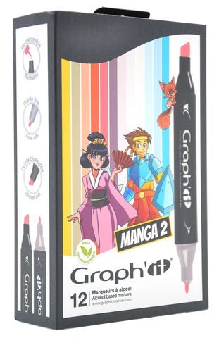 GRAPH'IT SET 12 MARQUEURS MANGA 2