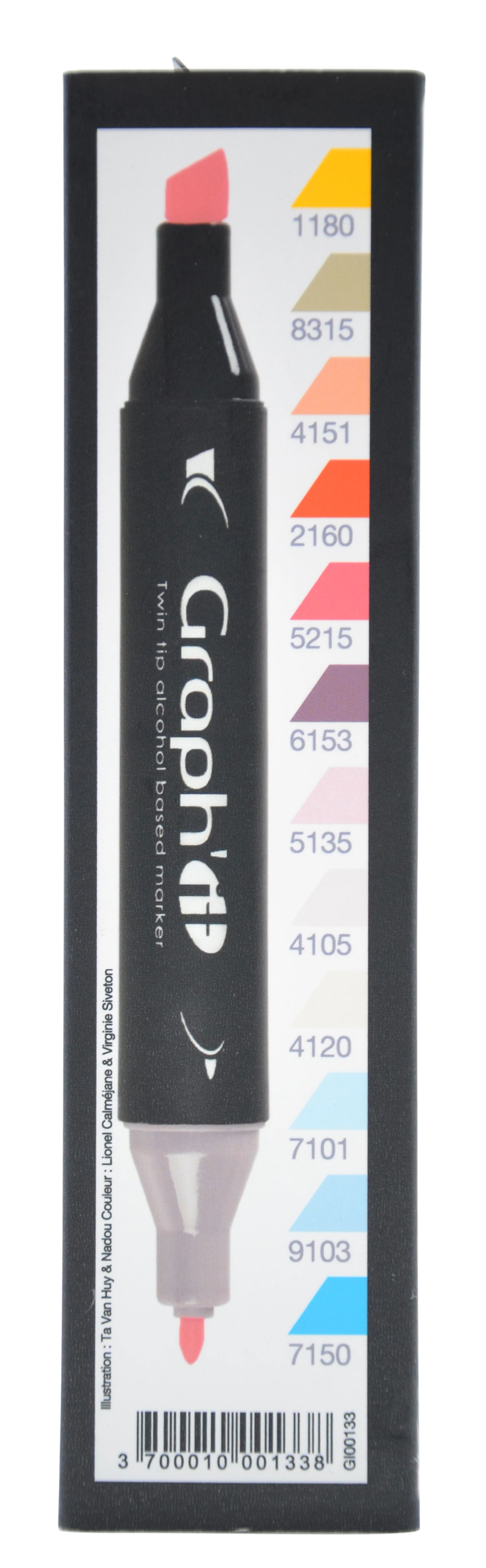 GRAPH'IT SET 12 MARQUEURS MANGA 2