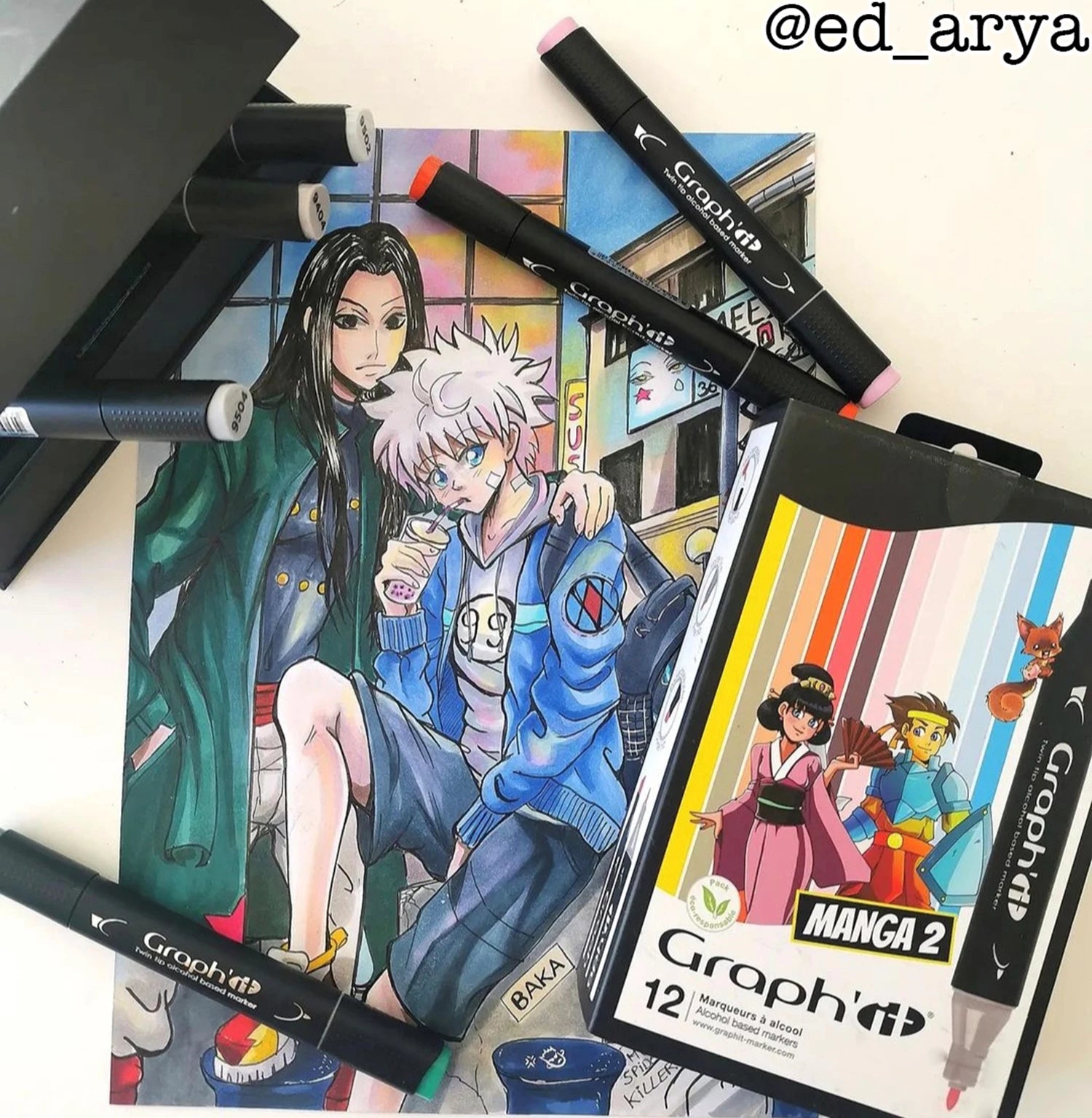 GRAPH'IT SET 12 MARQUEURS MANGA 2