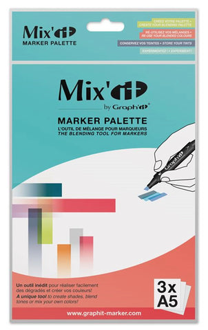 MIX'IT SACHET DE 3 PALETTES DE MELANGE POUR MARQUEURS 3 FEUI