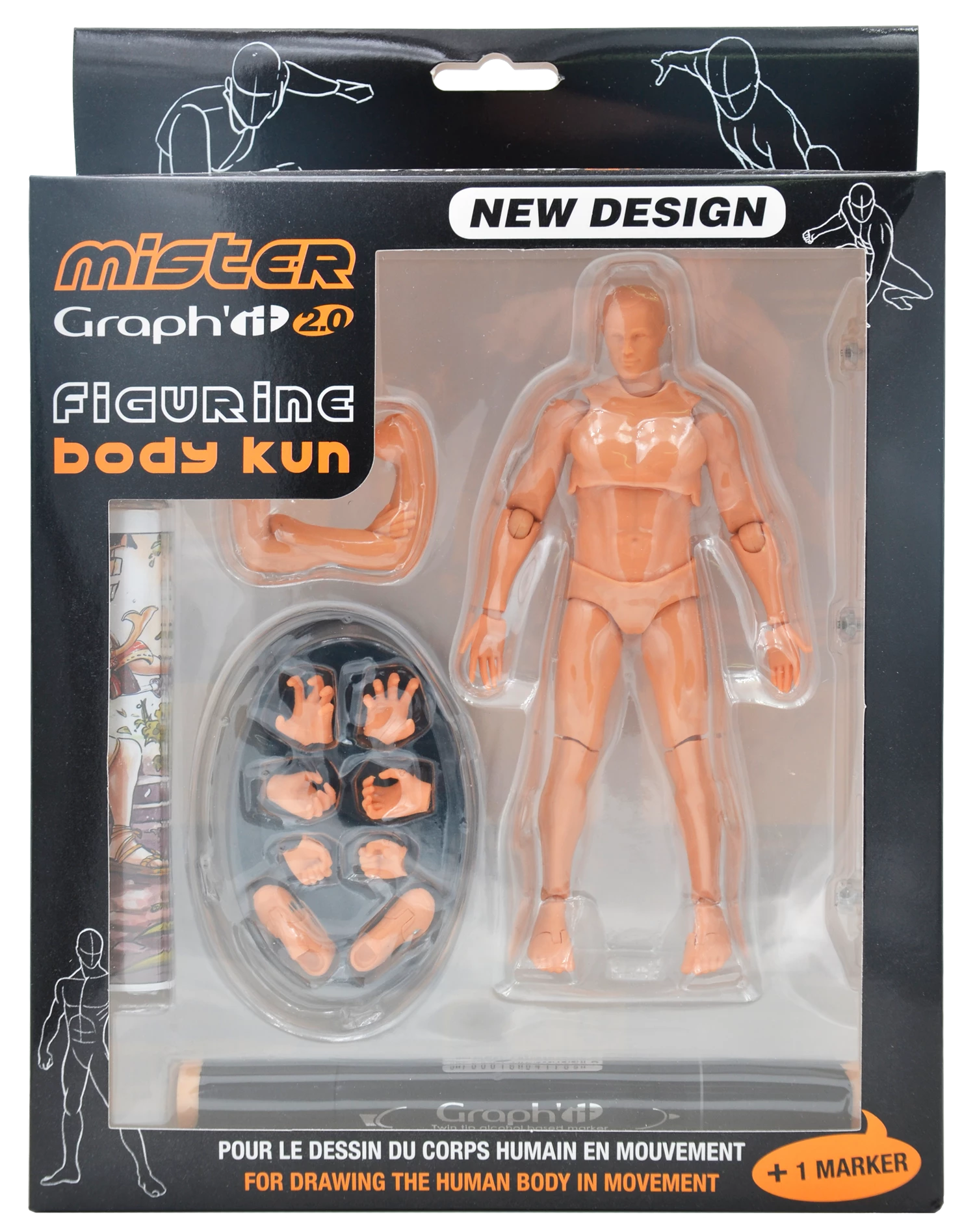 MISTER GRAPH'IT 2.0 SET FIG ART POUR DESSIN + 1 GRAPHIT MARK