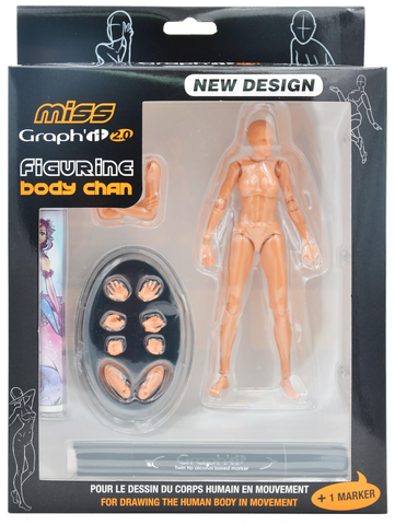 MISS GRAPH'IT 2.0 SET FIG ART POUR DESSIN + 1 GRAPHIT MARKER