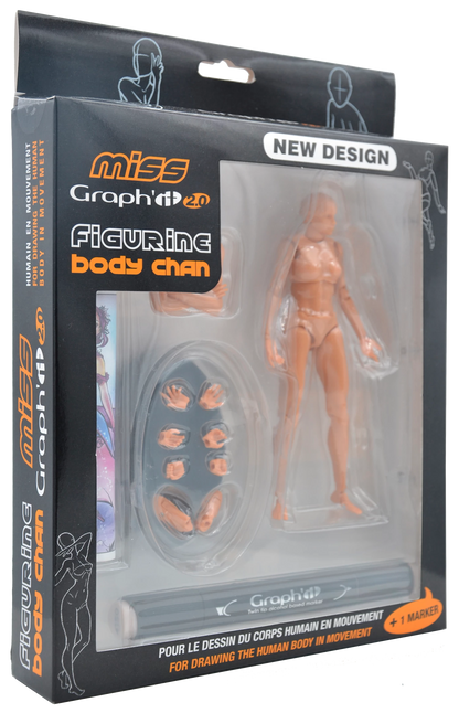 MISS GRAPH'IT 2.0 SET FIG ART POUR DESSIN + 1 GRAPHIT MARKER