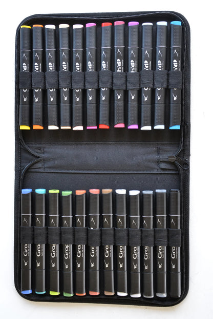 GRAPH'IT LA TROUSSE DE 24 MARQUEURS BASIC