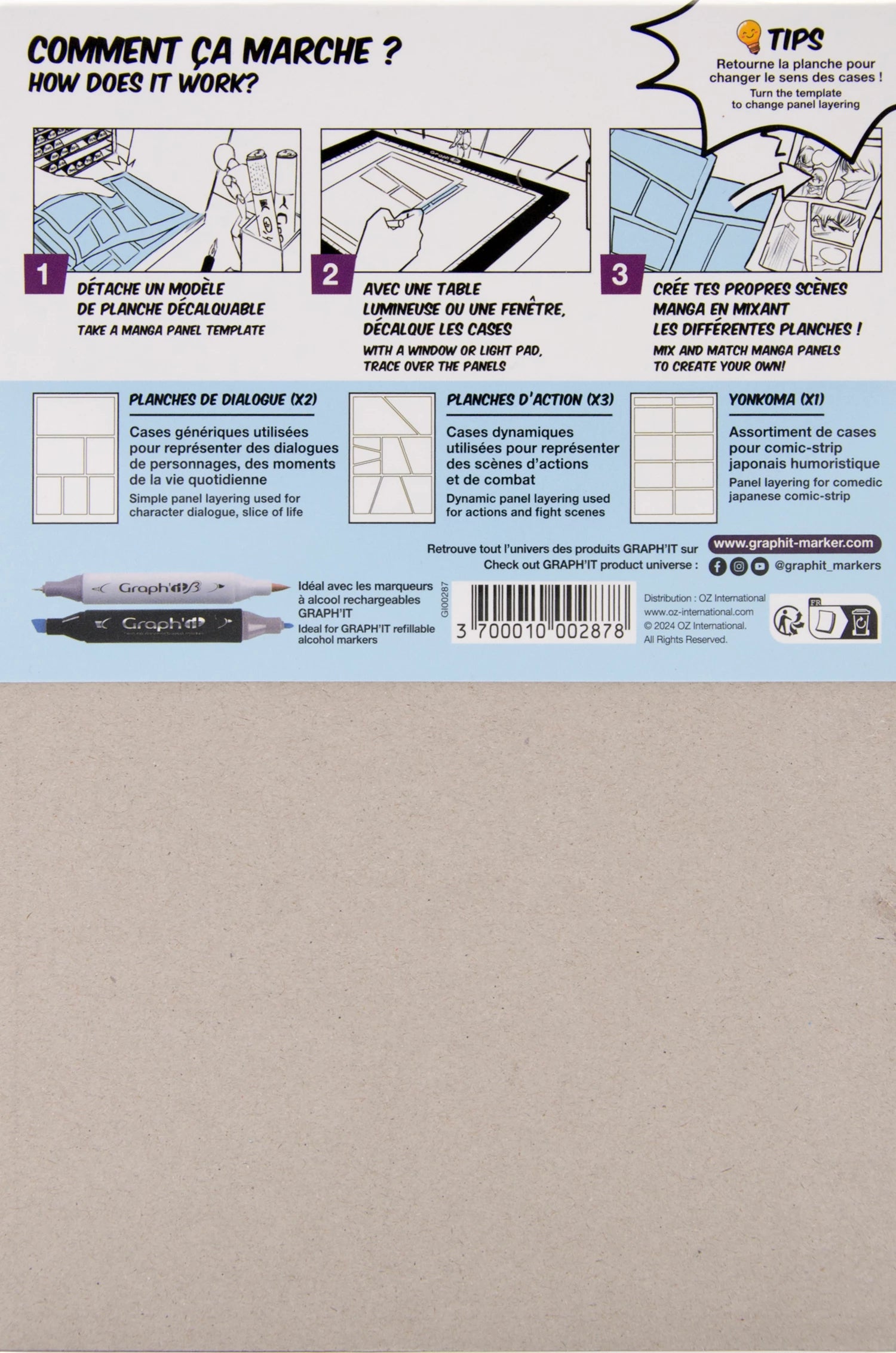 GRAPH'IT BLOC MANGA A5 300G 25 FEUILLES + 6 CALQUES