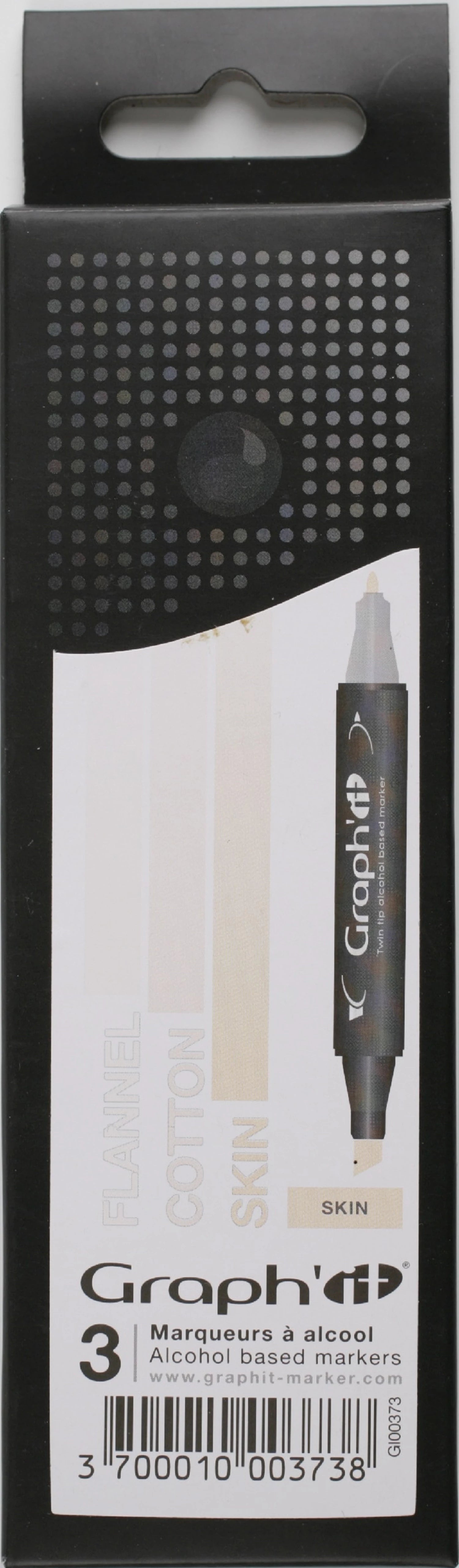 GRAPH'IT SET 3 MARQUEURS DEGRADE SKIN