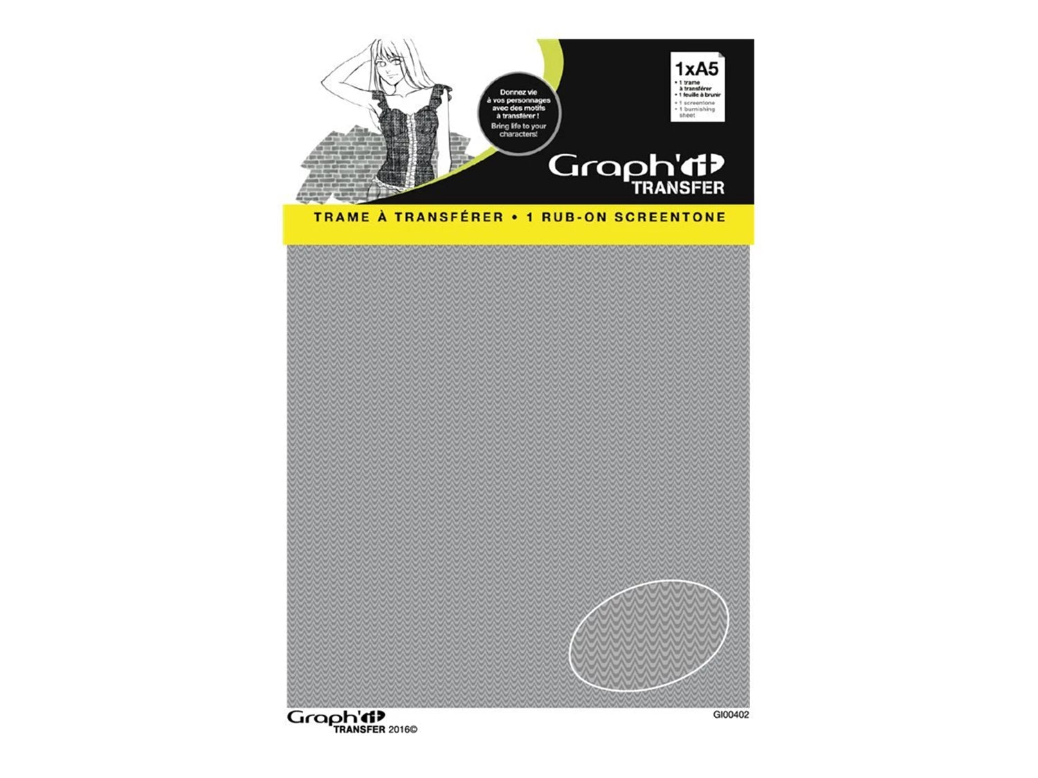 GRAPH'IT TRAME TRANSFER MANGA MOTIF 3 A5