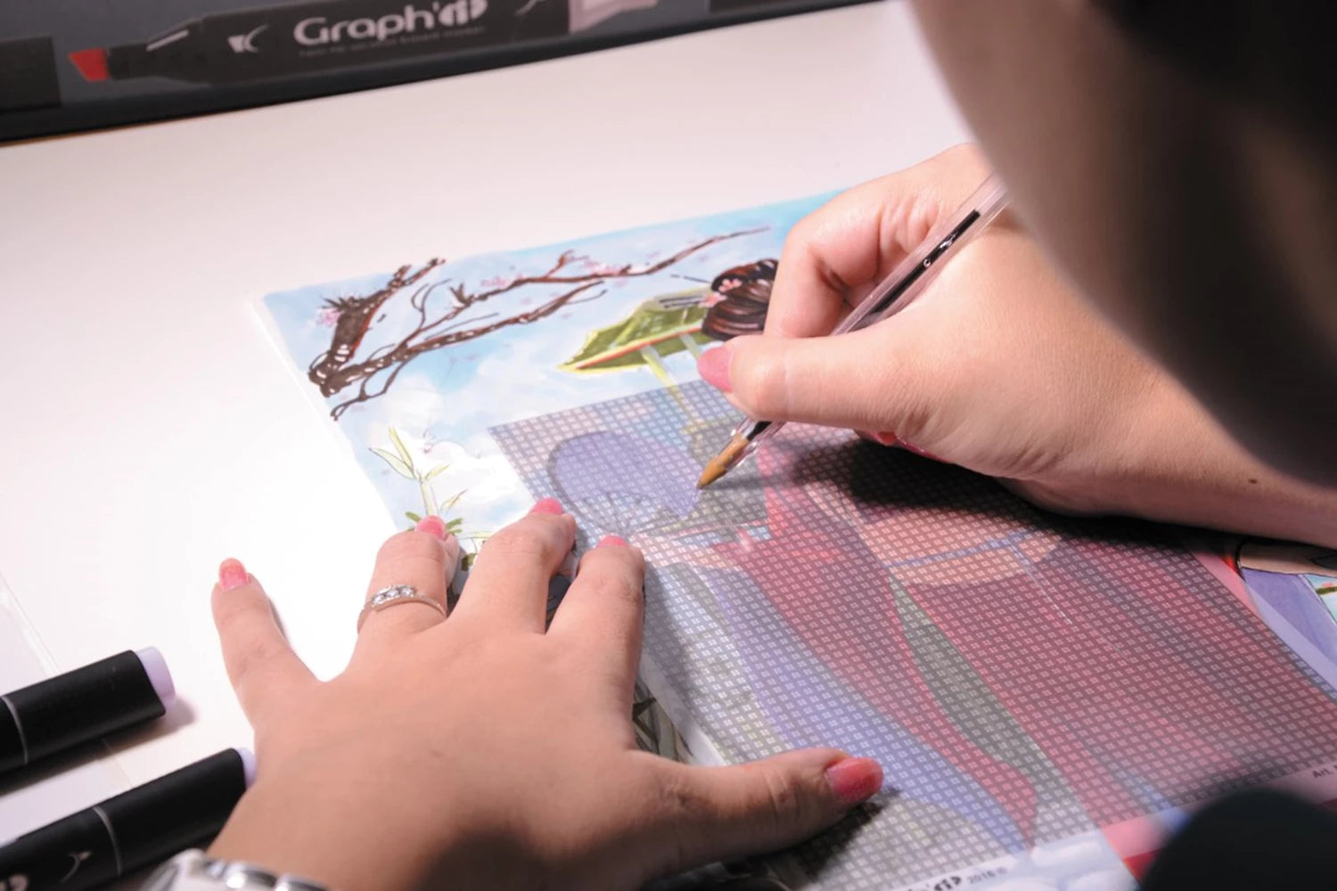 GRAPH'IT TRAME TRANSFER MANGA MOTIF 3 A5