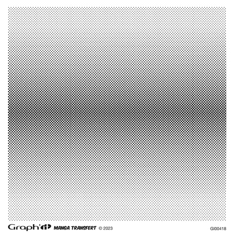 GRAPH'IT TRAME TRANSFER MANGA SET DE 4 OMBRES 16 X16CM