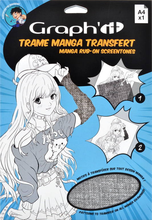 GRAPH'IT TRAME TRANSFER MANGA TEXTILE A4
