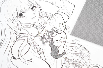 GRAPH'IT TRAME TRANSFER MANGA LAINE A4