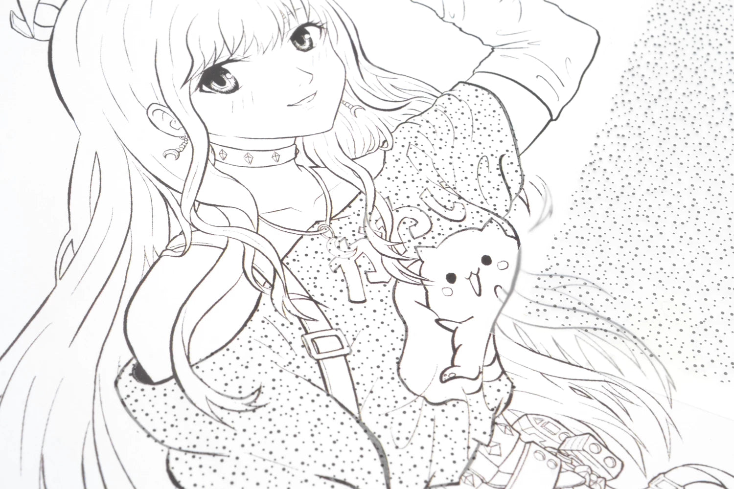 GRAPH'IT TRAME TRANSFER MANGA POINTS ALEATOIRES A4