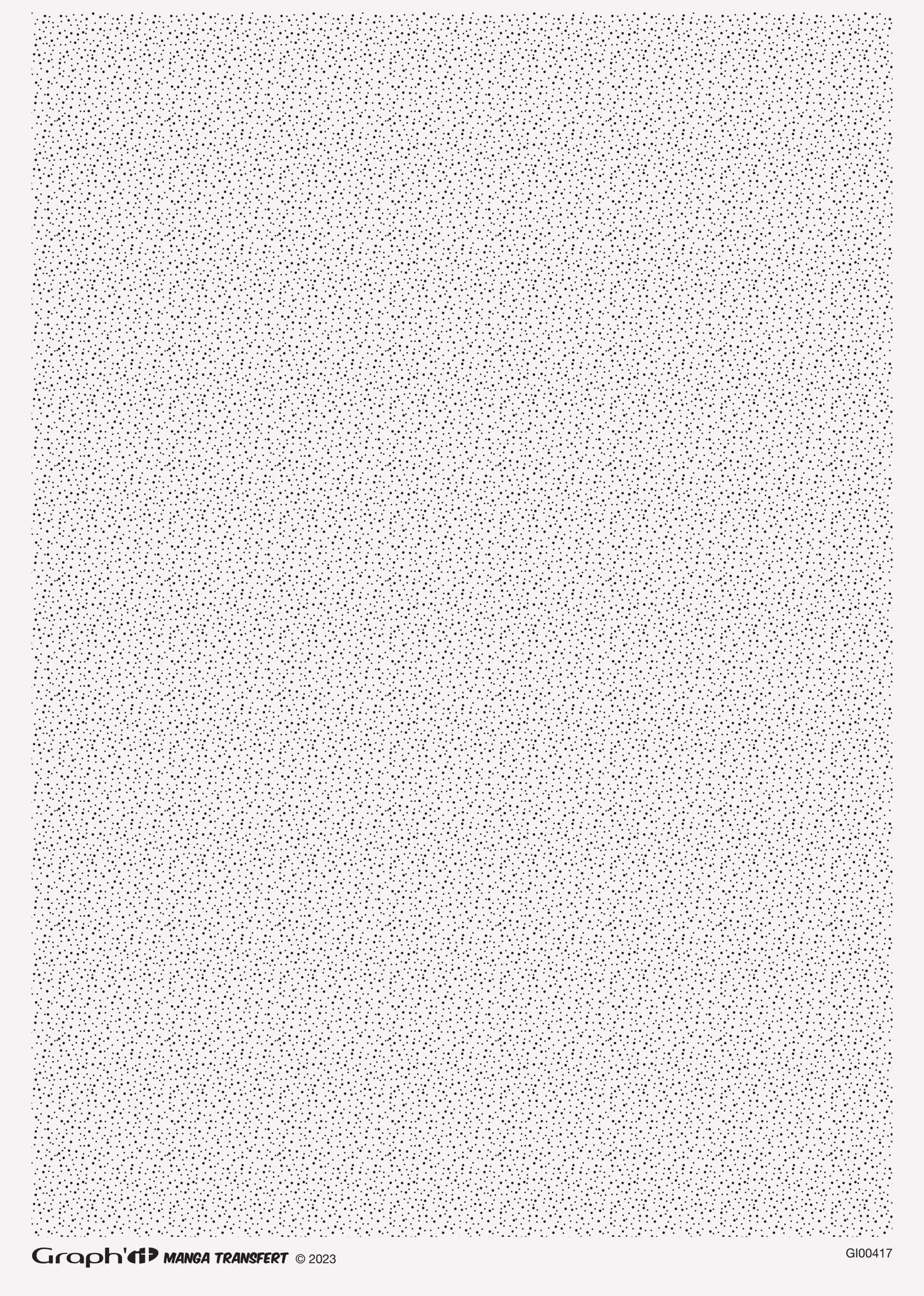 GRAPH'IT TRAME TRANSFER MANGA POINTS ALEATOIRES A4