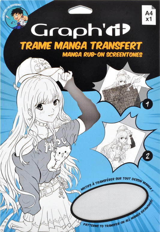 GRAPH'IT TRAME TRANSFER MANGA POINTS DEGRADES A4