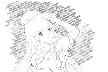 GRAPH'IT TRAME TRANSFER MANGA BRIQUE A4