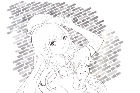 GRAPH'IT TRAME TRANSFER MANGA BRIQUE A4