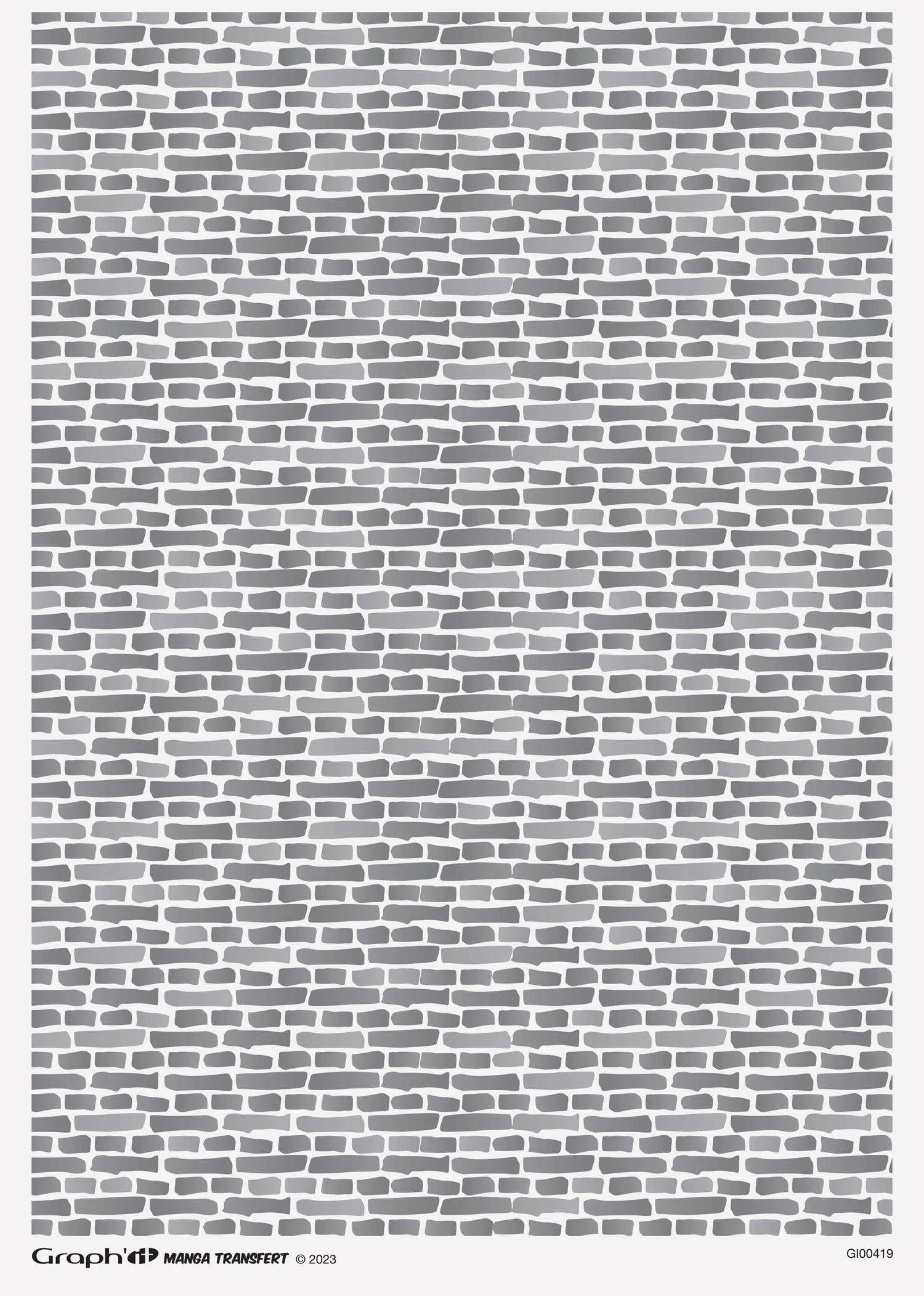 GRAPH'IT TRAME TRANSFER MANGA BRIQUE A4
