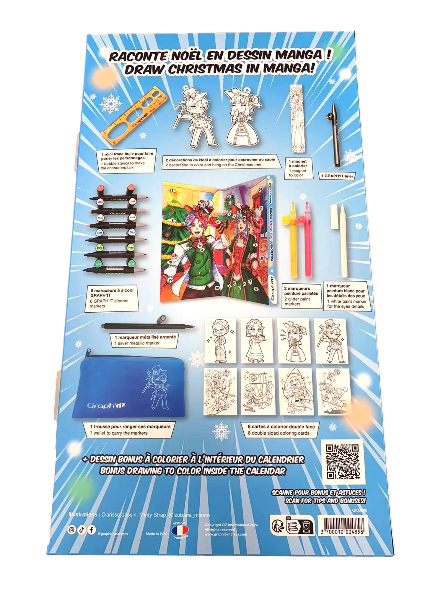 GRAPH'IT CALENDRIER DE L'AVENT MANGA