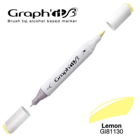GRAPH'IT MARQUEUR BRUSH A ALCOOL 1130 LEMON